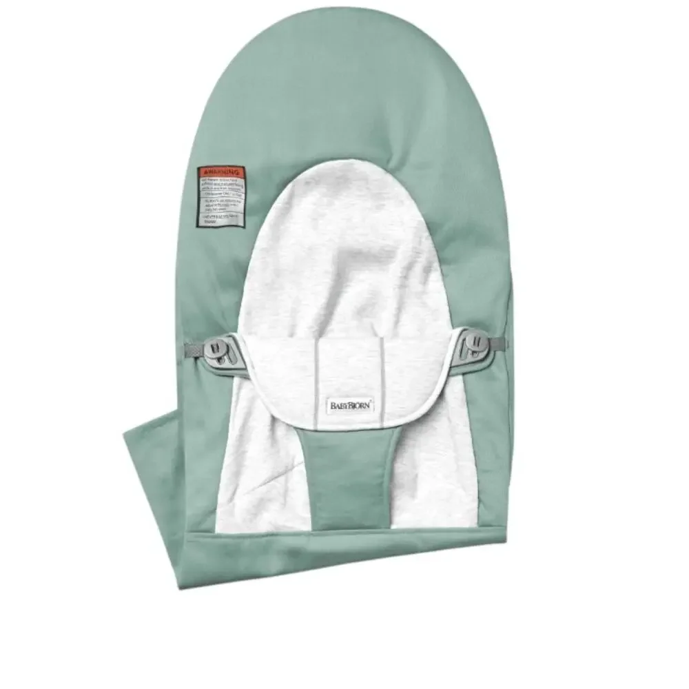 Baby Bjorn Light Sage Gray Extra Fabric Seat for Bouncer Balance Soft Cover